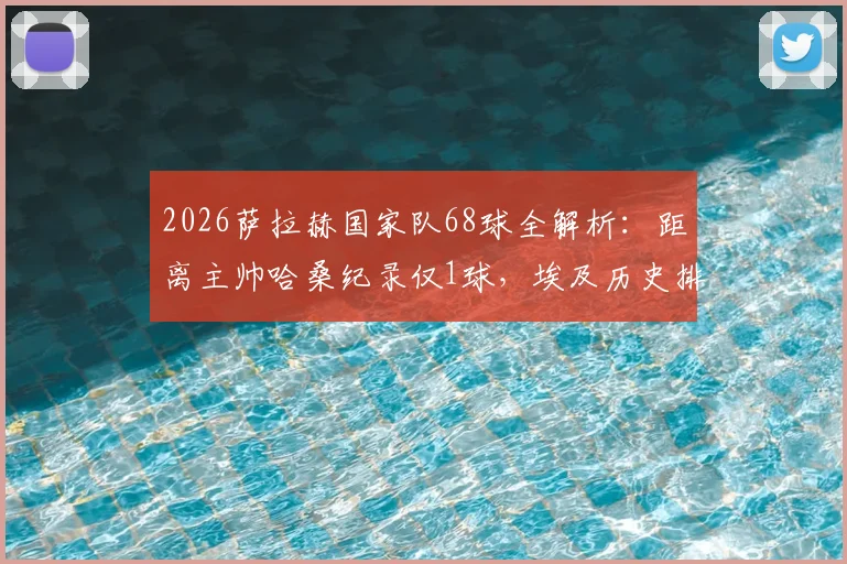 2026萨拉赫国家队68球全解析：距离主帅哈桑纪录仅1球，埃及历史排名第二，附进球数据统计与集锦
